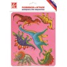 Трафарет-раскраска "Динозавры", Луч