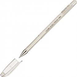 Ручка гелевая 0.8 мм CROWN белая