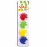 Магниты 40 мм 4 шт цветной, ассорти