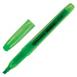 Маркер для выделения текста 1.0 - 3.0 мм зелёный, скошенный наконечник ''Vivid''