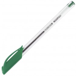 Ручка шариковая 1.0 мм "E[tra Glide" зелёная 130 мм, корпус трёхгранный прозрачный