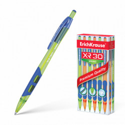 Ручка шариковая автоматическая 0.7 мм ''XR-30 SPRING'' синяя, ассорти, ERICH KRAUSE