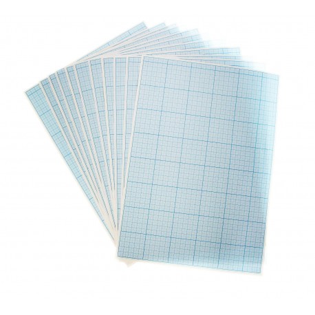 Бумага масштабно-координатная 400*600, голубая , Лилия Холдинг
