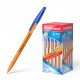 Ручка шариковая 0.7 мм "R-301 ORANGE STICK" синяя, корпус оранжевый, ERICH KRAUSE