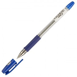 Ручка шариковая масляная 0.5 мм PILOT синяя с рез гриппом