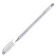 Ручка гелевая 0.7 мм CROWN серебряная металлик