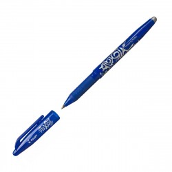 Ручка гелевая пиши-стирай 0.7 мм PILOT синяя с резиновым гриппом