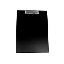 Доска-планшет с прижимом А4, картон/бумвинил чёрная