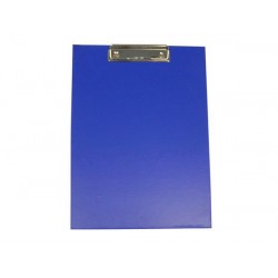 Доска-планшет с прижимом А4, картон/бумвинил синяя, Erich Krause
