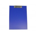 Доска-планшет с прижимом А4, картон/бумвинил синяя